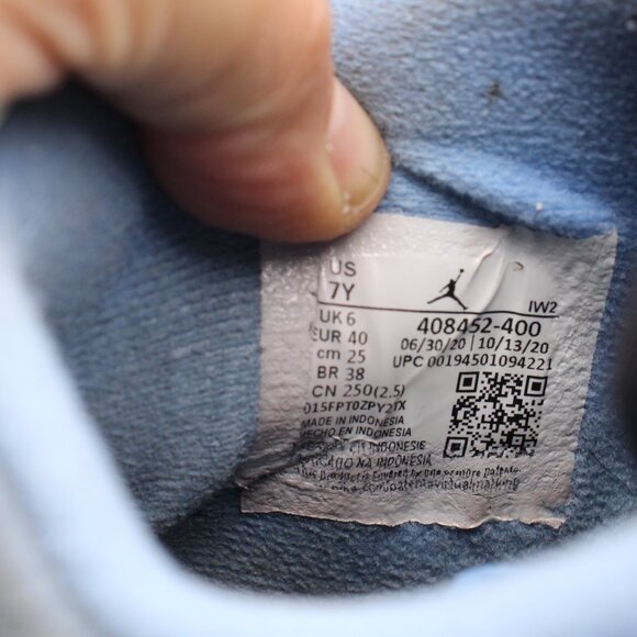 Nike Air Jordan 4 Retro GS  Youth 7 Women's 8.5 University Blue  Shoe 408452-400 - Picture 3 of 12